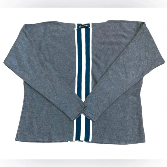 INC International Concepts Dolman Sleeve Sweater Gray Stripe Pullover Size XS - Picture 11 of 11